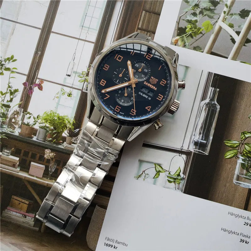 TAG Heuer Black Dial Watch - Hình 6