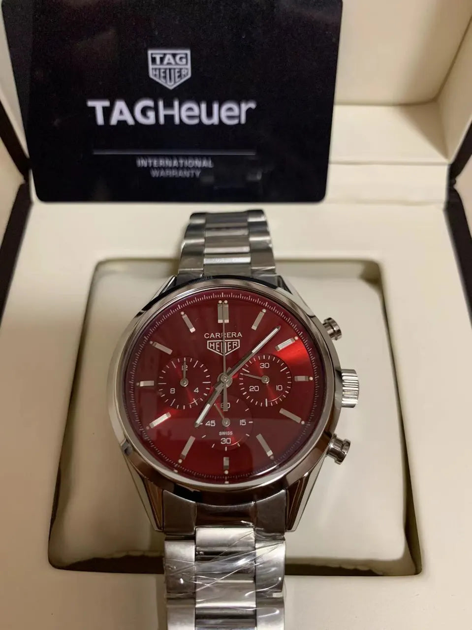 TAG Heuer Red Dial Chronograph