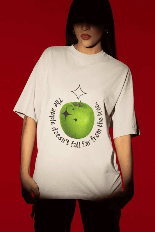 The Apple doesn't Fall Oversized T-shirt - Urban Theory Co