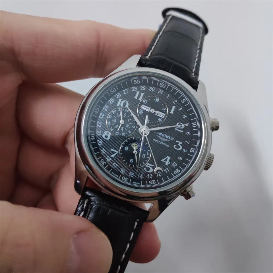 Longines Moonphase Black - Hình 5