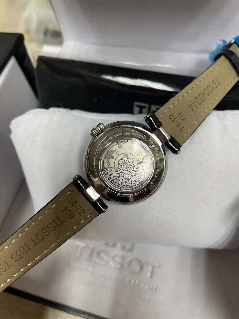 Tissot Silver Dial Blue Leather