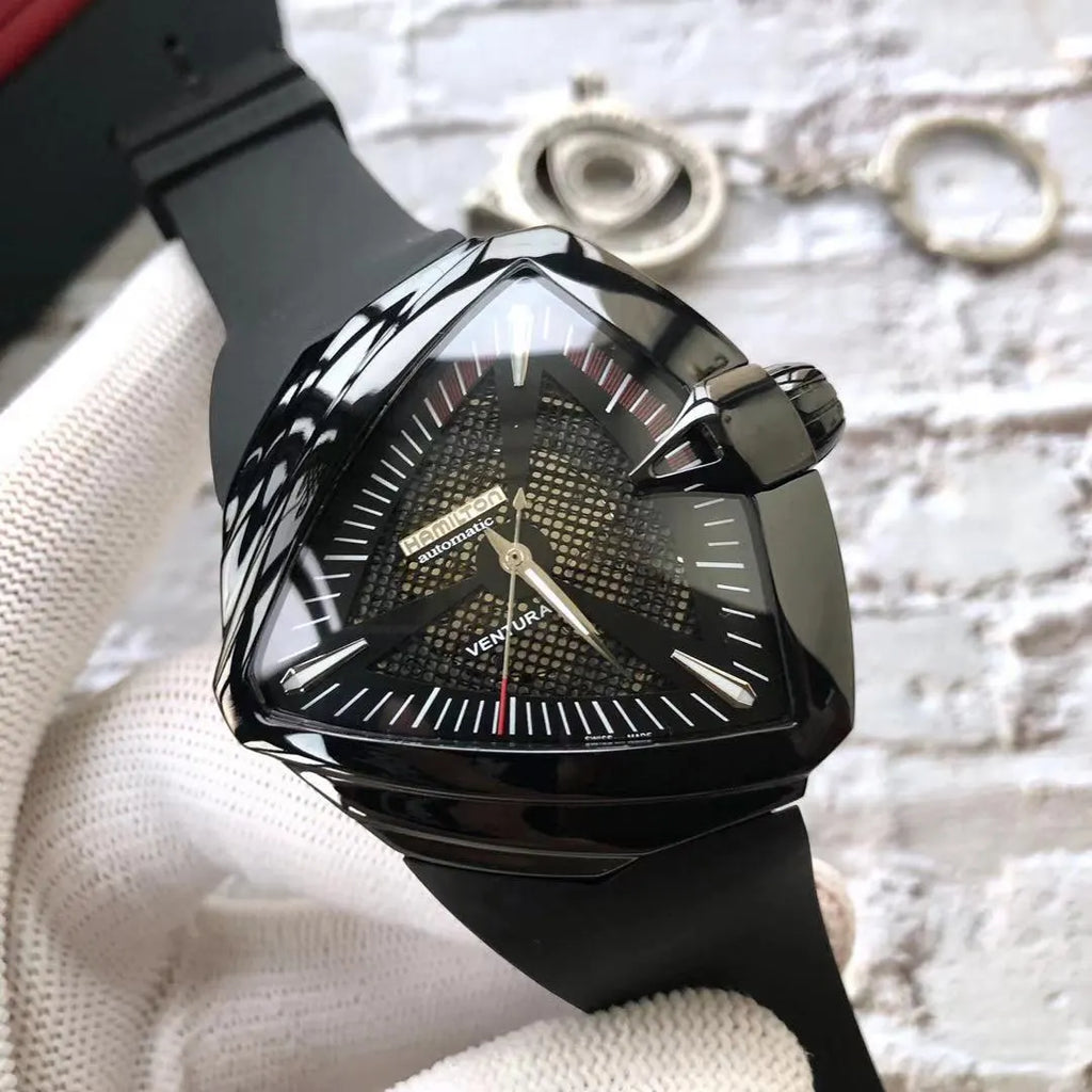 Hamilton Black Automatic Watch - Hình 2
