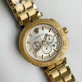 white Versace Gold Chronograph