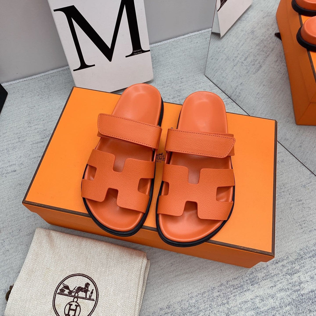 Hermes Chypre Sandal Orange