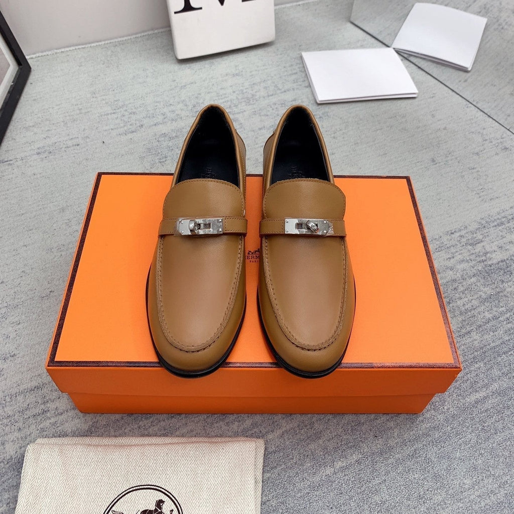Hermes Destin Loafer Brown