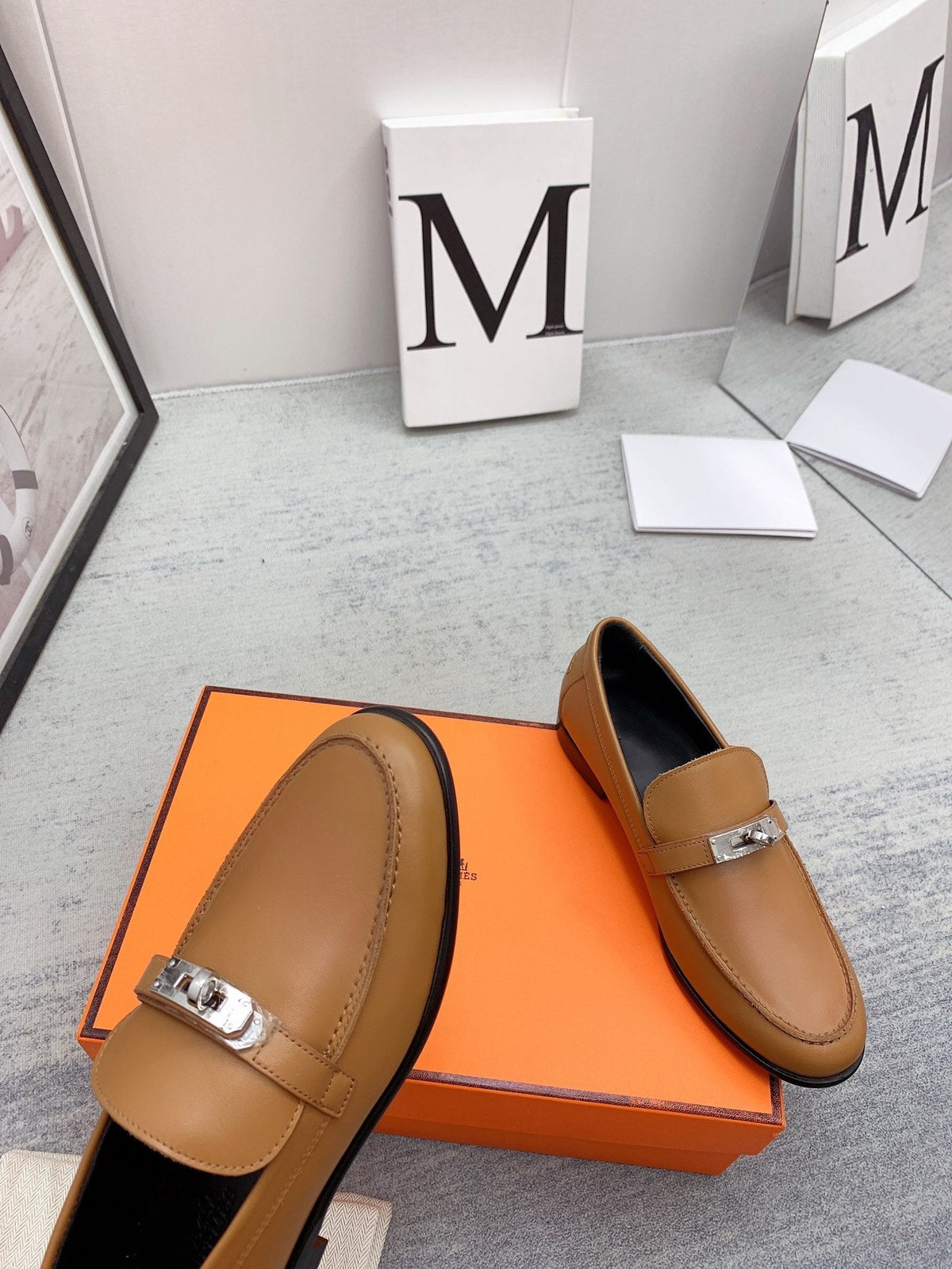 Hermes Destin Loafer Brown